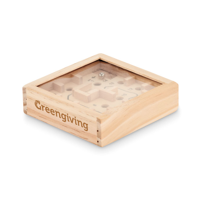 Doolhofspel dennenhout | Eco geschenk